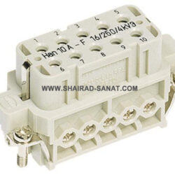 Han 10A-F-S, w. Wire Protection