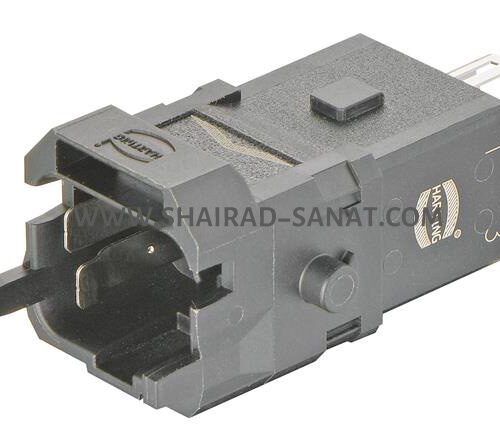 Han 1A-3+PE-C-m shielded, latch